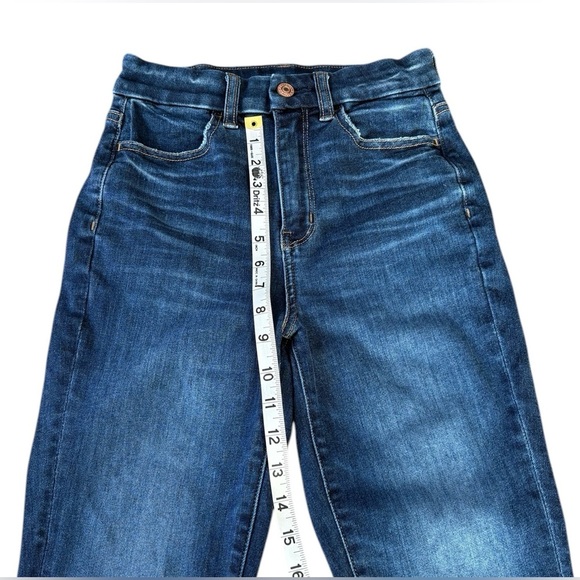American Eagle, Curvy Super Hi-Rise Jegging, Size 00, Dark Blue - Picture 9 of 14